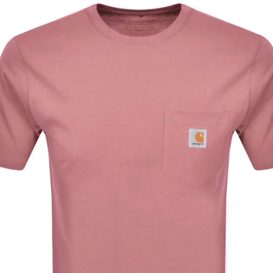 Alternative Image for ProductCarhartt Short Sleeved Pocket T Shirt Pink2